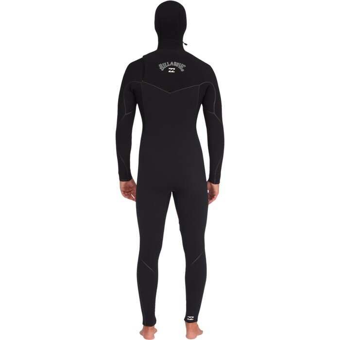 2024 Billabong Mens Furnace 6/5mm Hooded Chest Zip Wetsuit ABYW200115 - Black